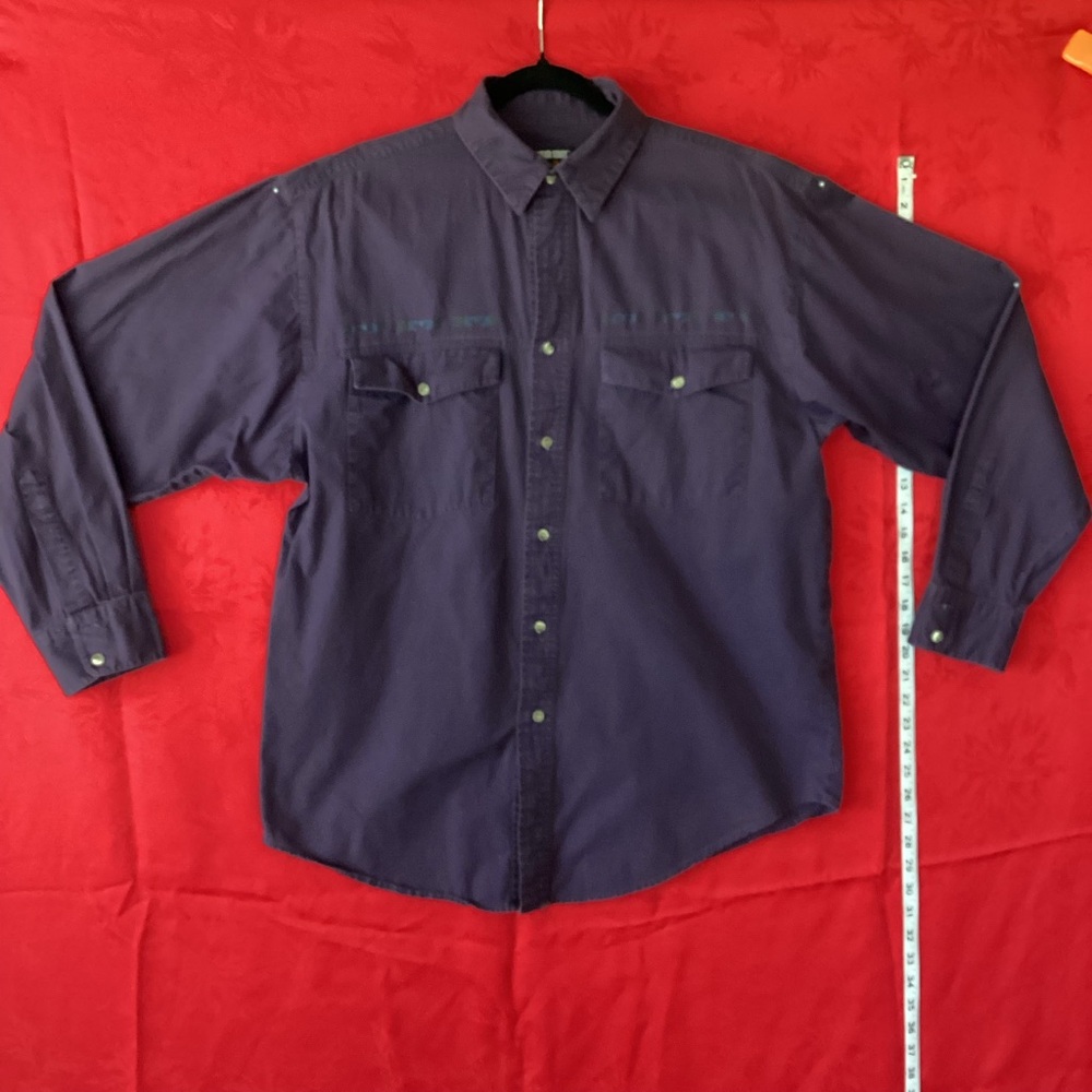 Vintage frontier series western button down shirt
